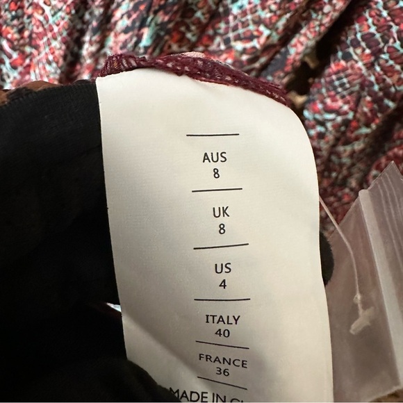 NWT NICHOLAS Eleanor Cross Neck Keyhole Snake Print Midi Dress Sz US 4 reg $299 - Picture 8 of 8